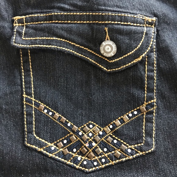 Destiny Gold Straight Leg Jeans Size 24 - Picture 4 of 8